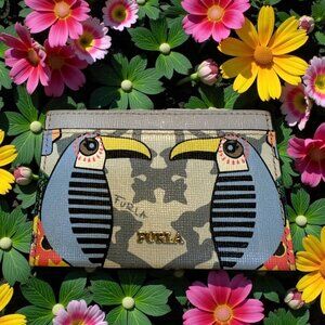 Furla Babylon Small Card Case in the "Toni Cielo" color/pattern